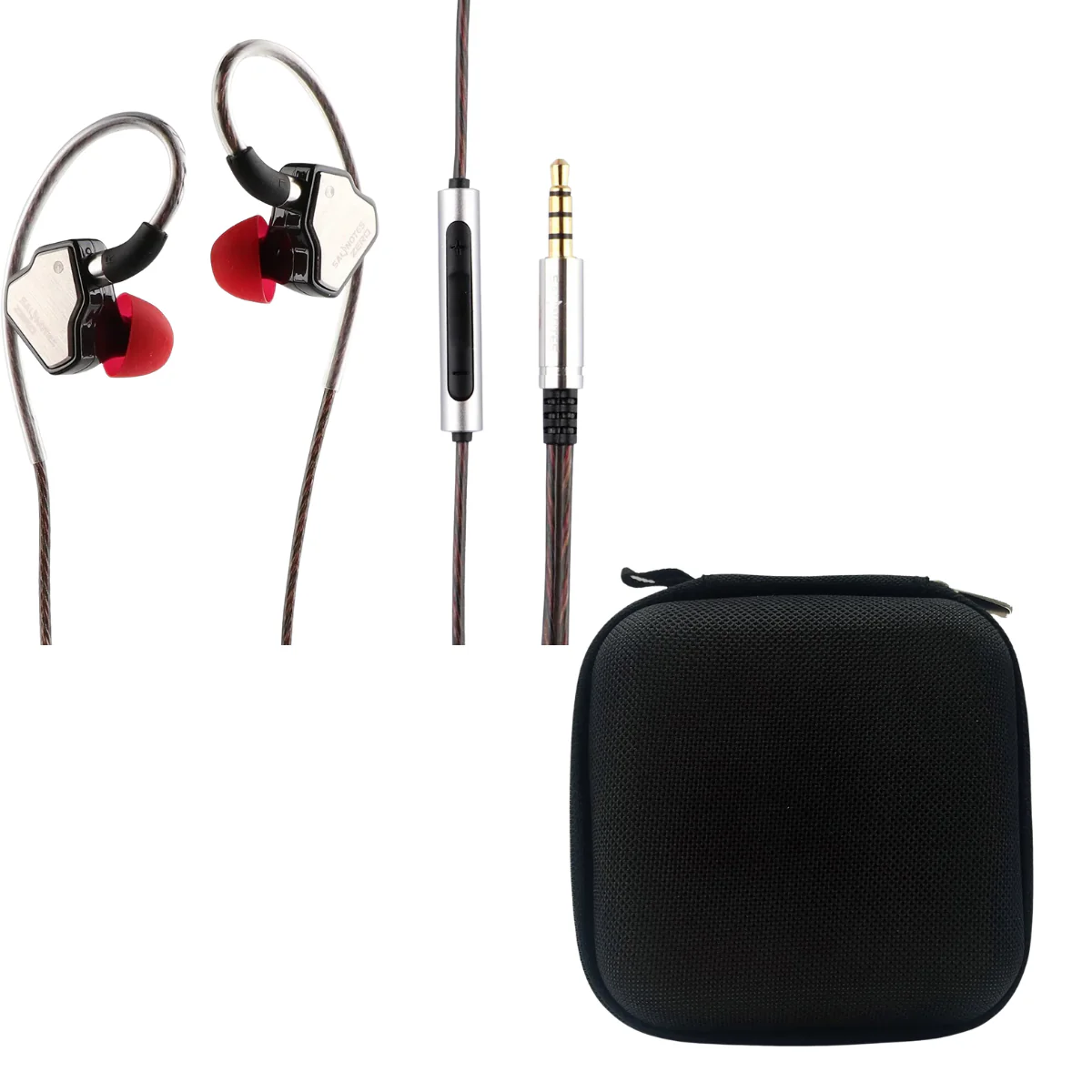 7HZ Salnotes Zero IEM With Mic 3.5mm & EarAudio Carry Case - Image 4