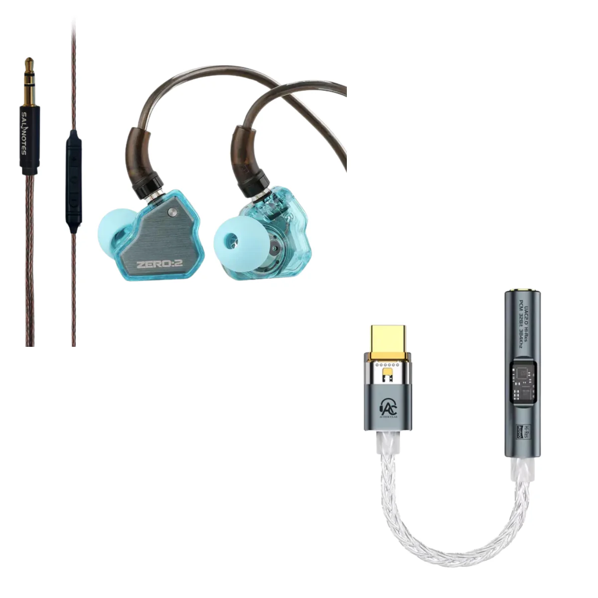 7HZ x Crinacle Zero 2 IEM 3.5mm With Mic & Audiocular Spark DAC - Image 3