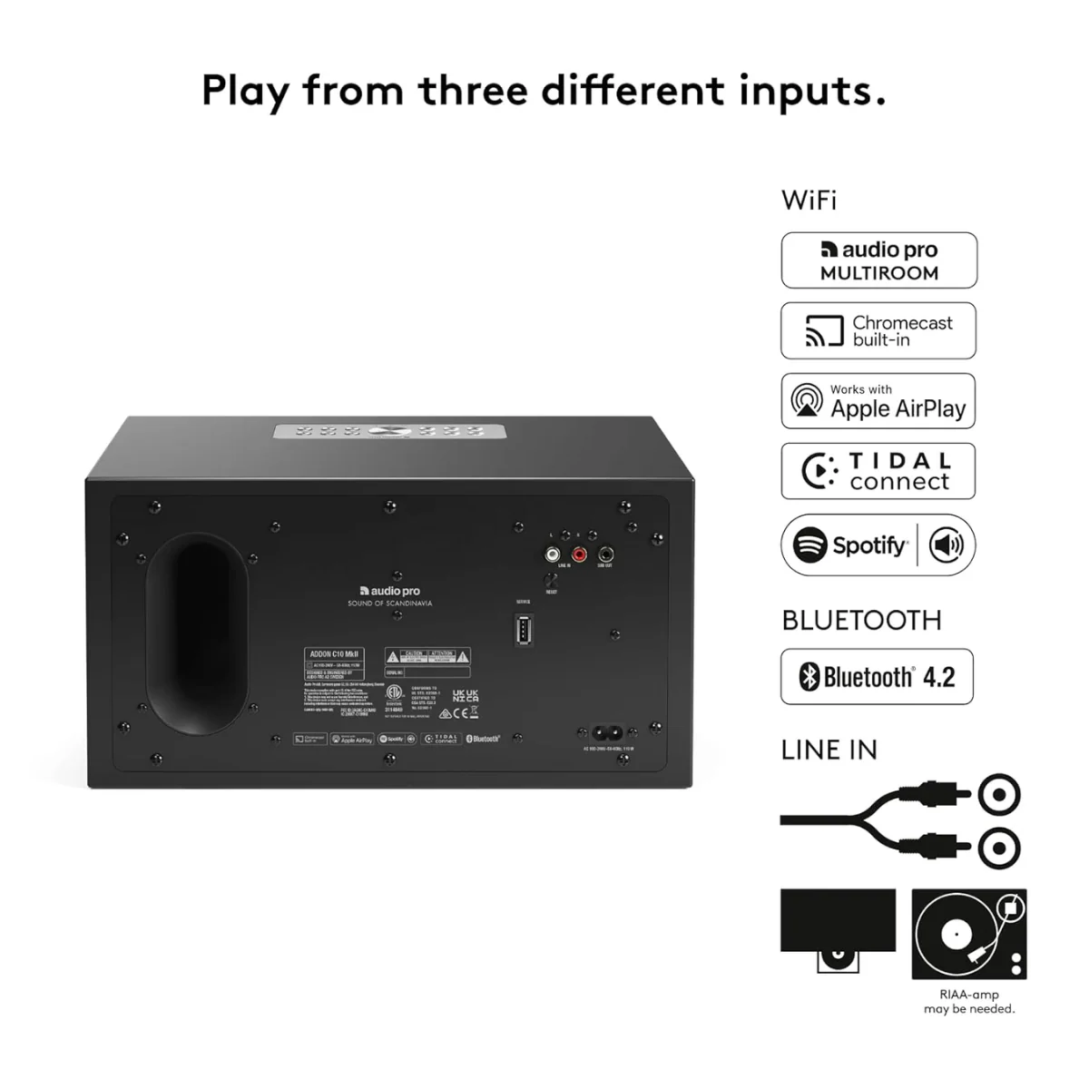 Audio Pro Addon C10MKII Multi-Room Wireless & WiFi Speaker - Image 7
