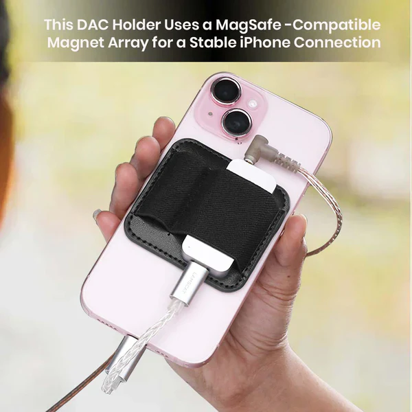 AUDIOCULAR AC42 Magnetic DAC Dongle Holder – MagSafe-Compatible Holster - Image 3
