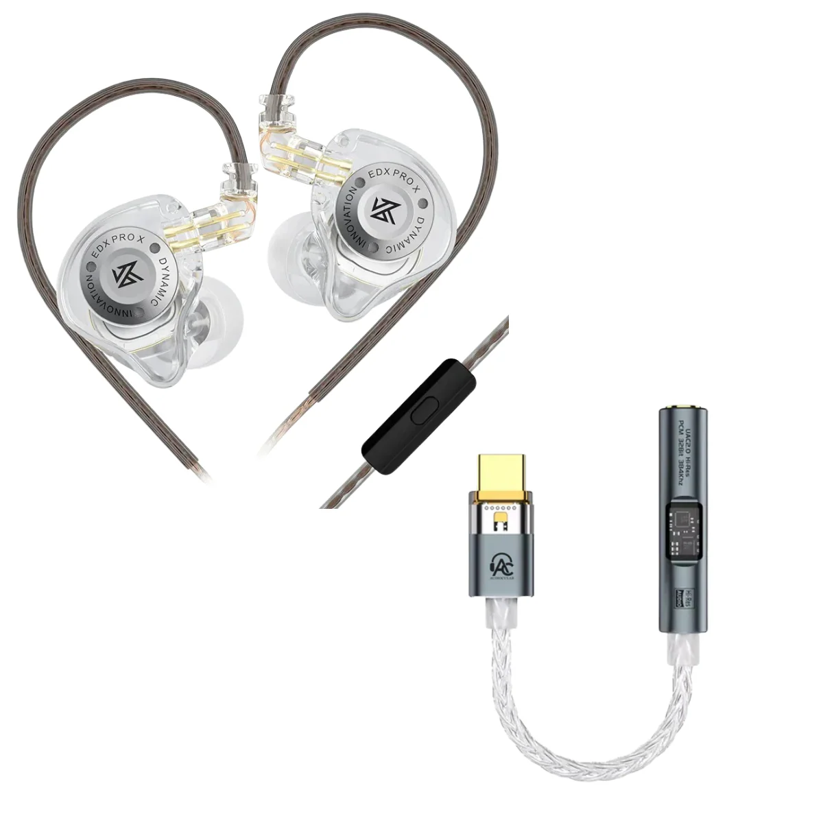 KZ EDX PRO X IEM With Mic & Audiocular SPARK DAC - Image 4