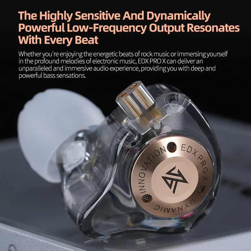 KZ EDX Pro X Wired IEM With Mic - Image 4