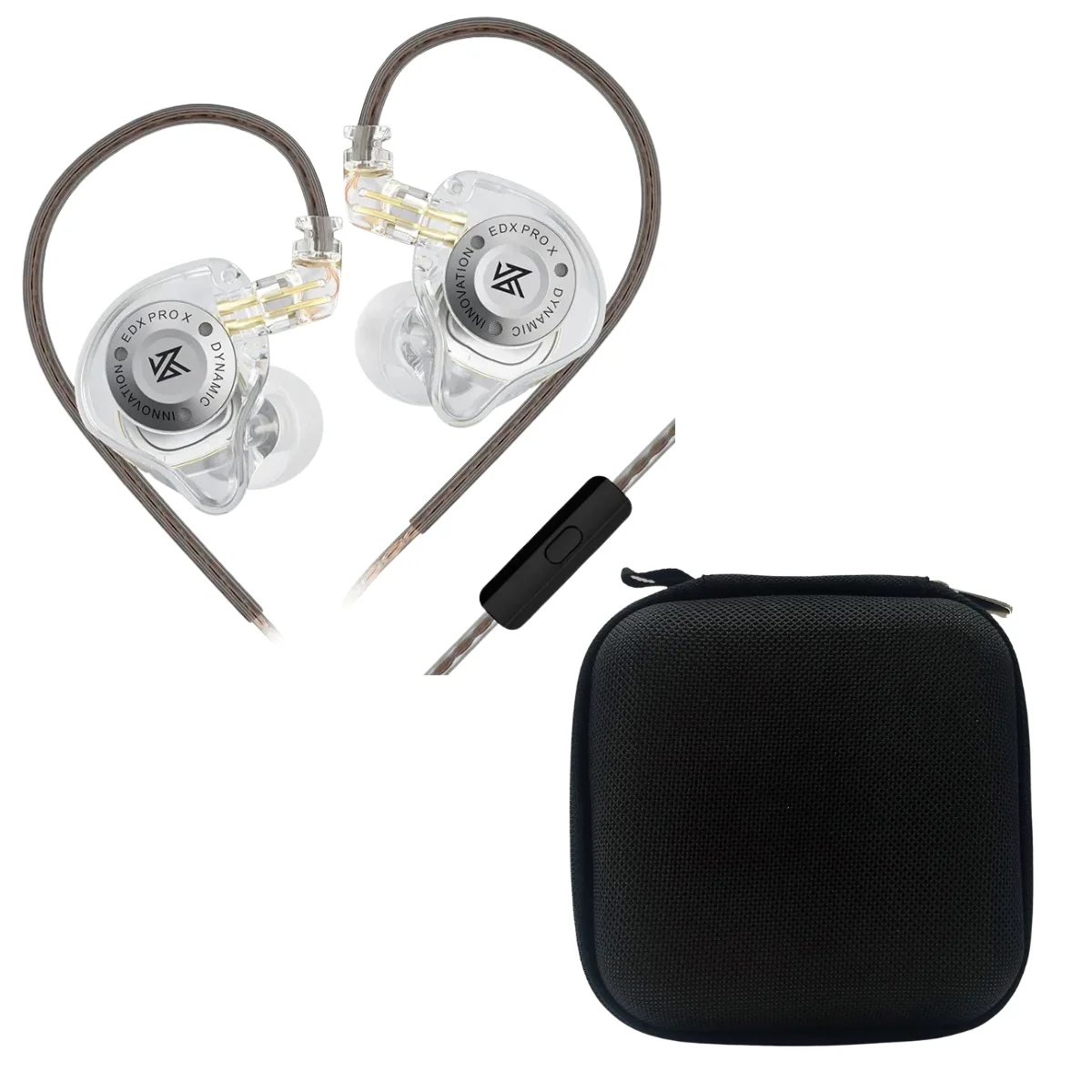 KZ EDX Pro X Wired IEM With Mic & EarAudio Carry Case - Image 4