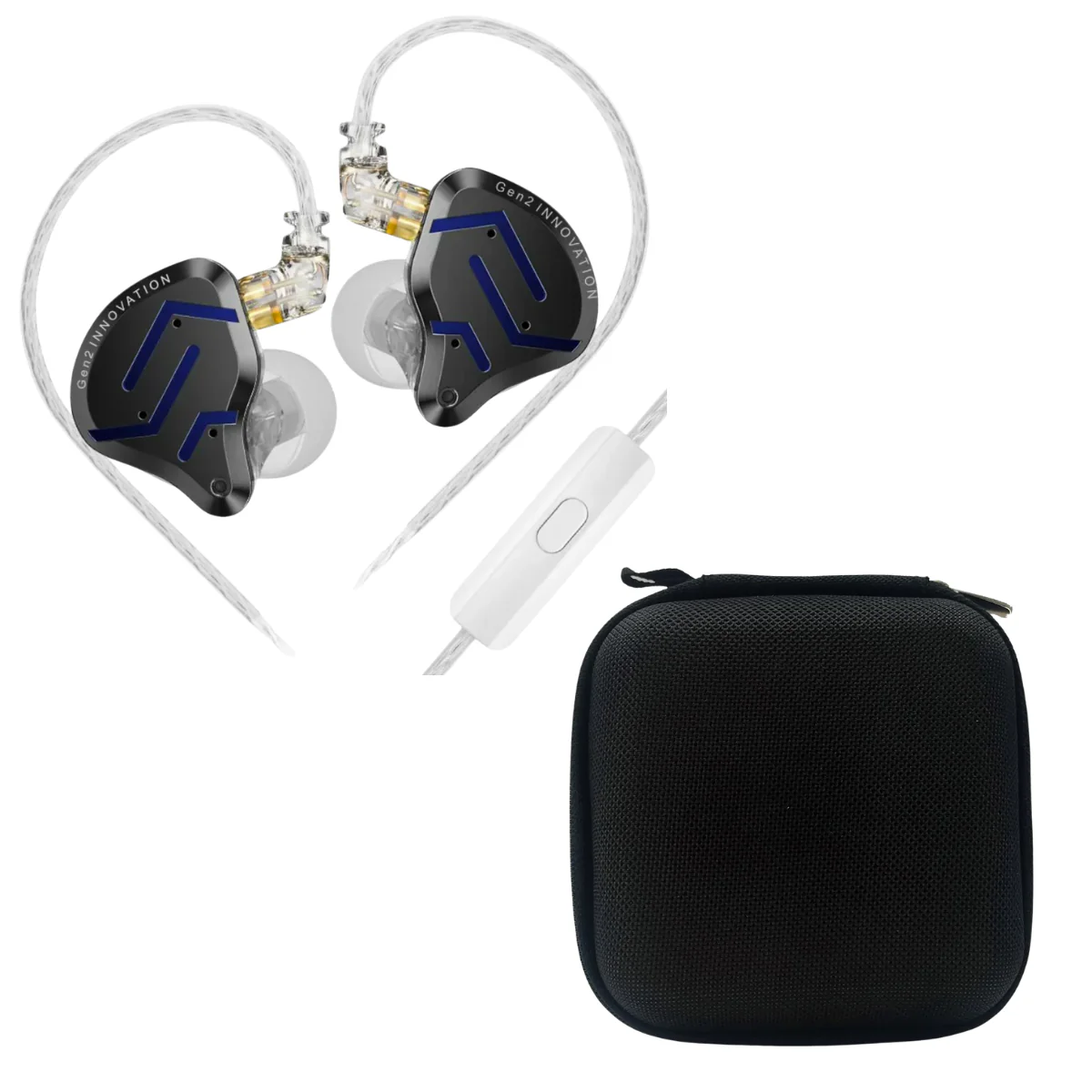 KZ ZSN Pro 2 IEM With Mic & EarAudio Carry Case