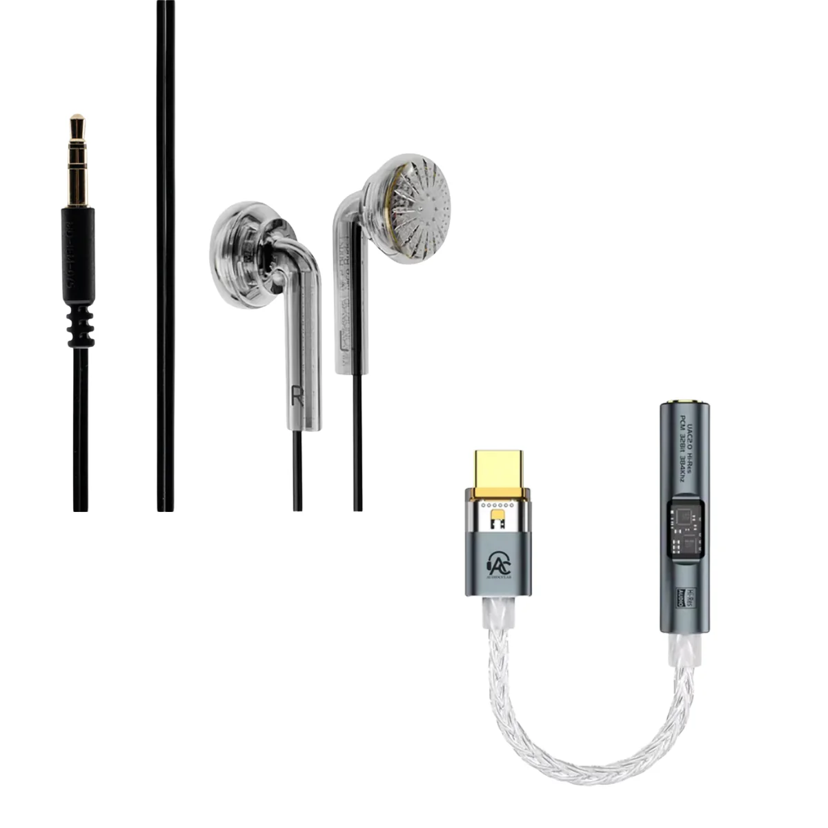 MOONDROP Nice Buds Wired Earbuds & Audiocular SPARK DAC - Image 2