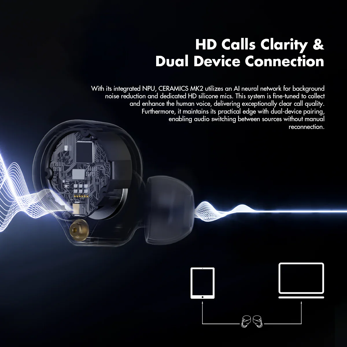 ROSESELSA CERAMICS MK2 True Wireless Stereo Earbuds - Image 5