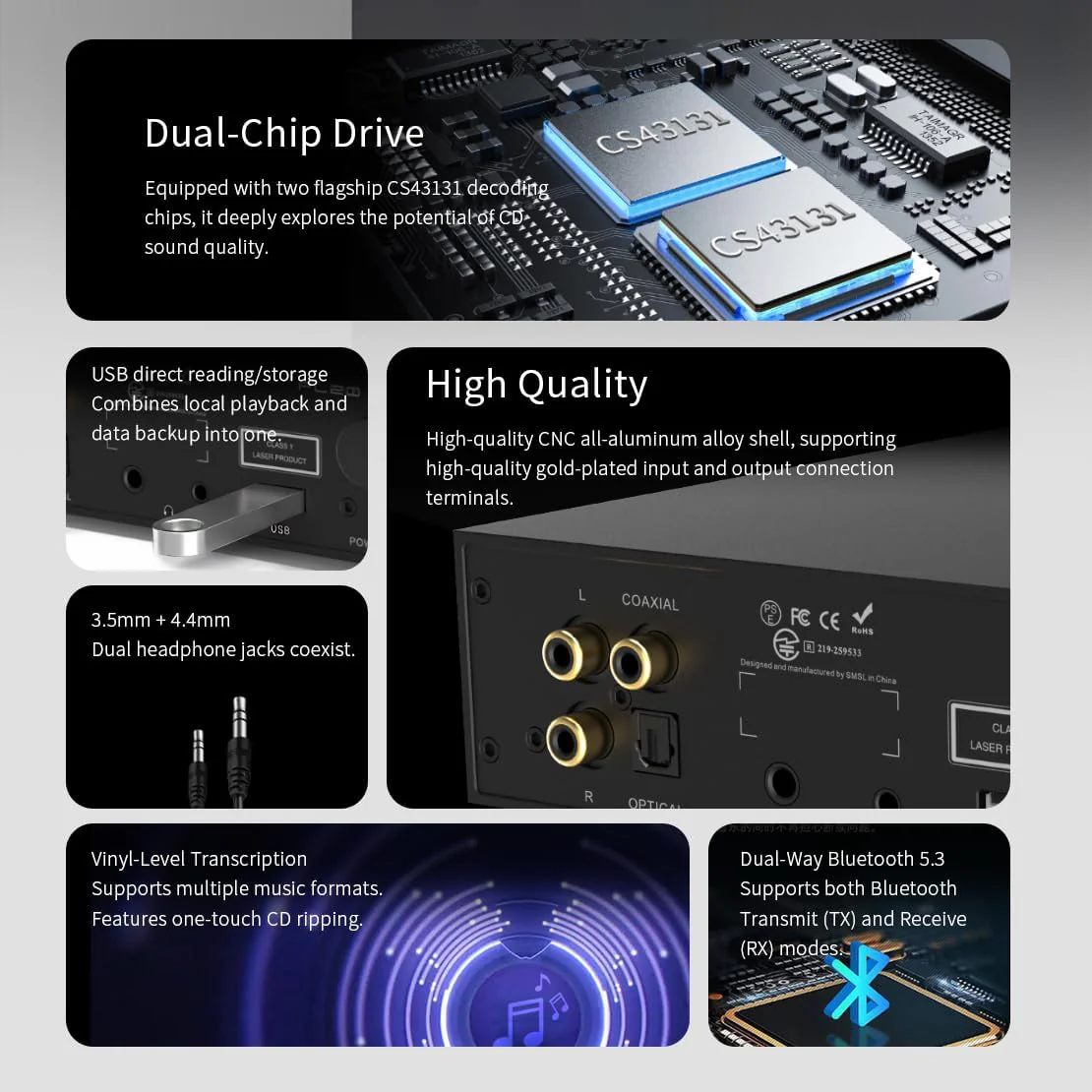 SMSL PL20 CD Player - Image 4
