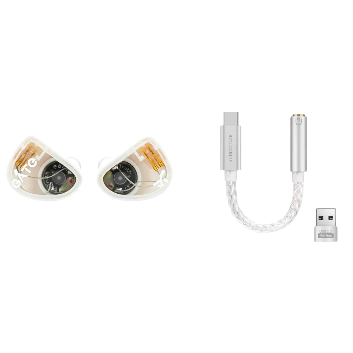 Truthear Gate IEM With Mic & Audiocular D07 DAC - Image 2